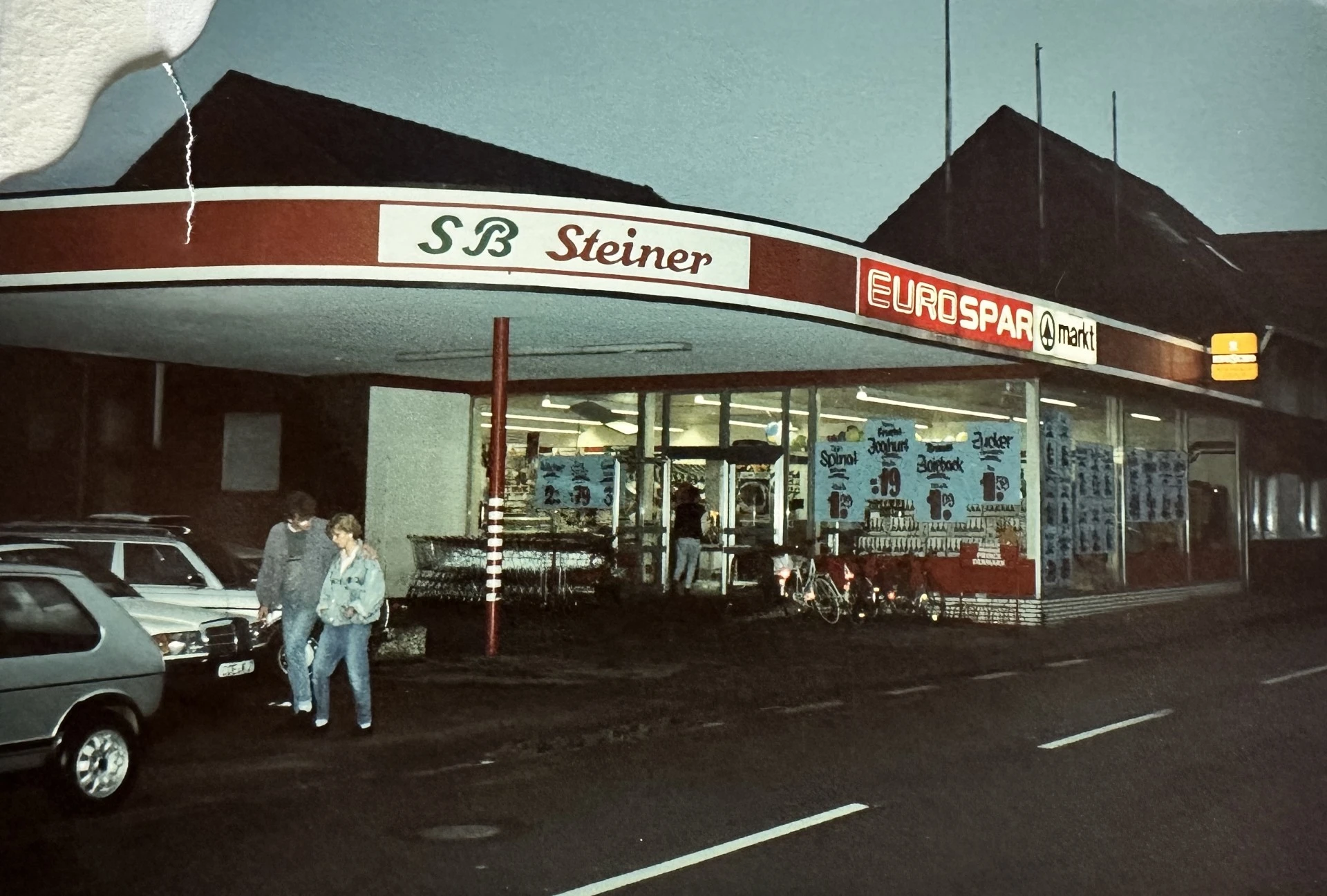 Foto vom ersten SB Steiner Markt im Jahr 1959